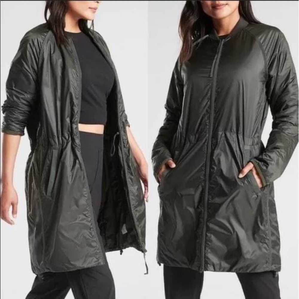 Athleta Summit Primaloft Shell Black Jacket Down Alternative XS